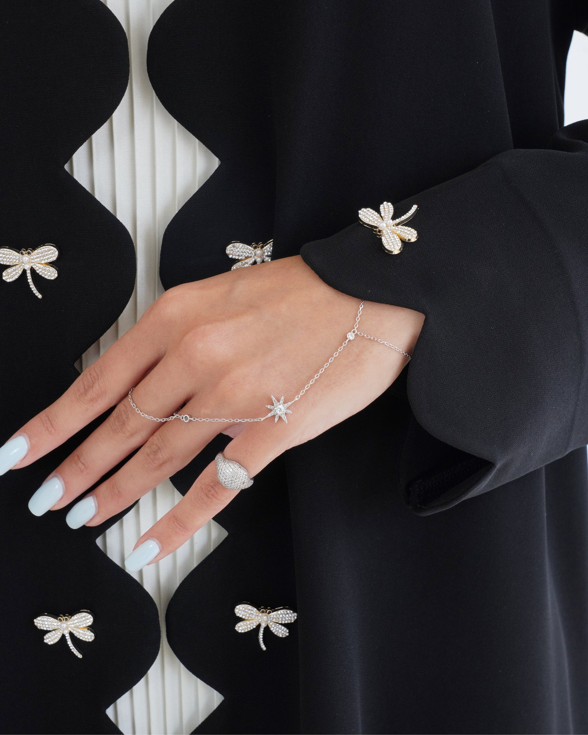 R107 Black Abaya Set