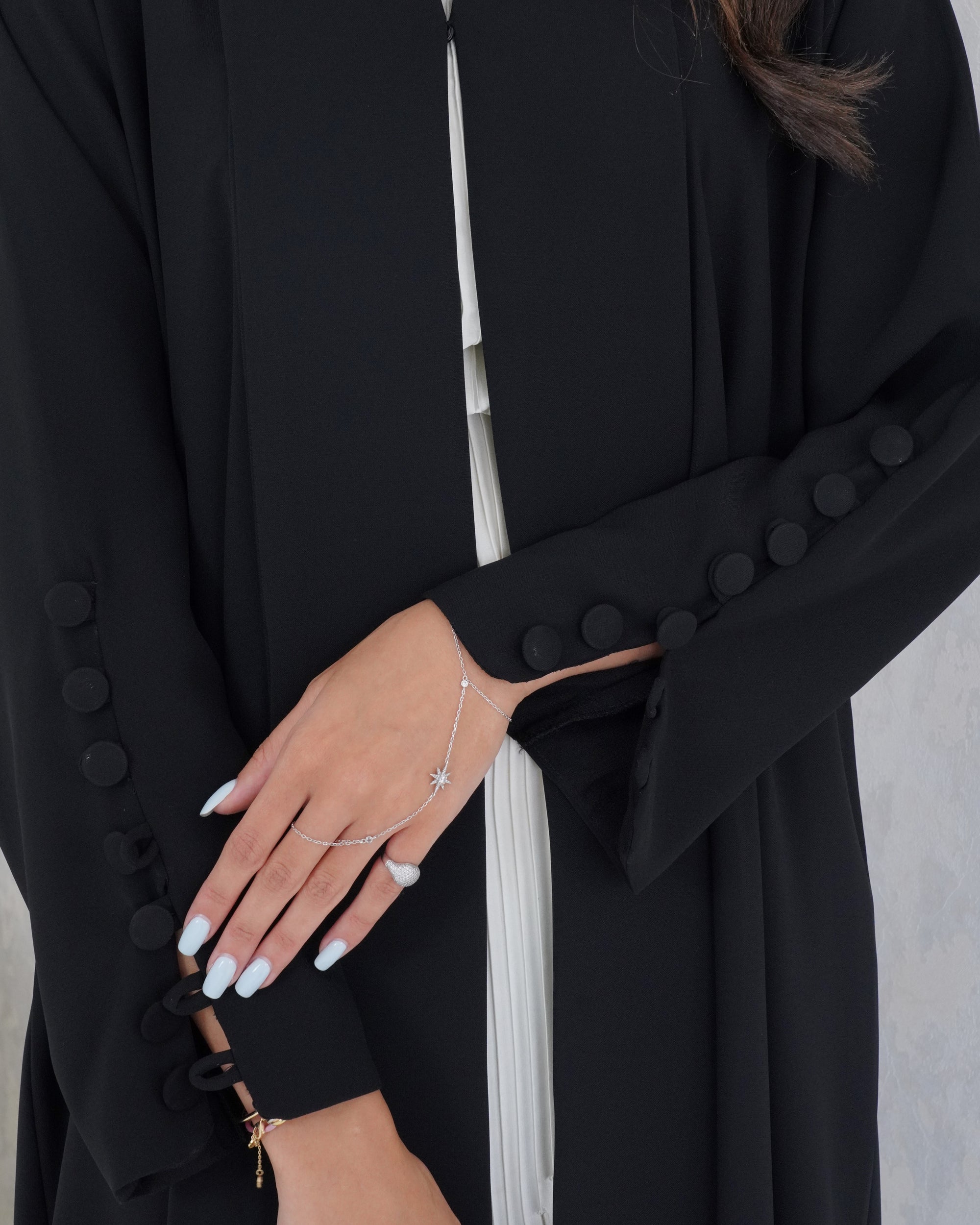 R106 Black Abaya Set