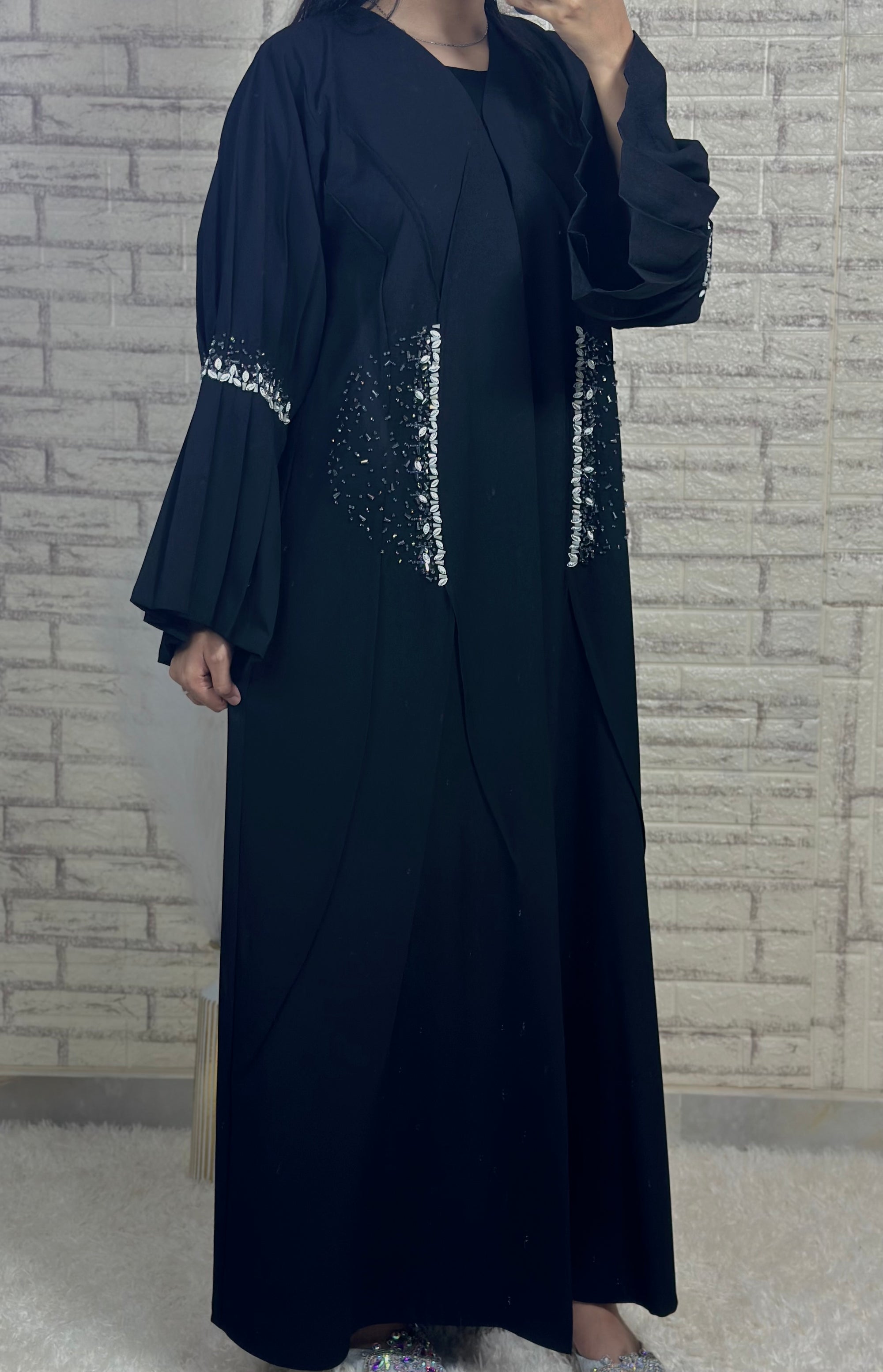 طقم عباية أرجواني فاتح R002