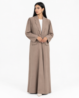 Buy Off-white Abaya R357 - Turkish Coat - Rutba Fashion Abaya