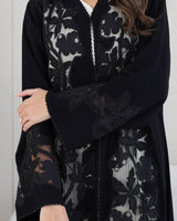 R234Black Dantel Summer Collection Abaya