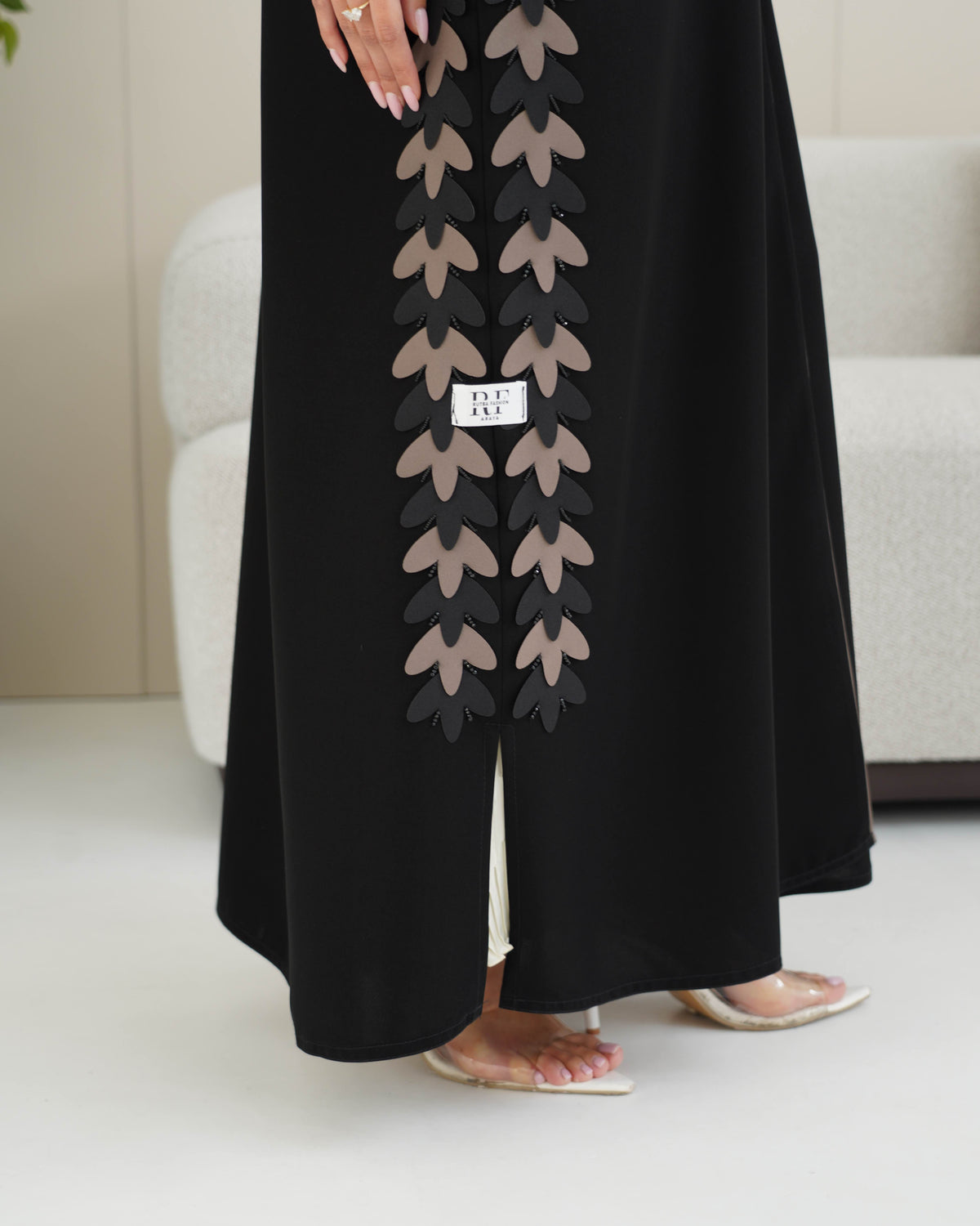 black abaya for women UAE modern design