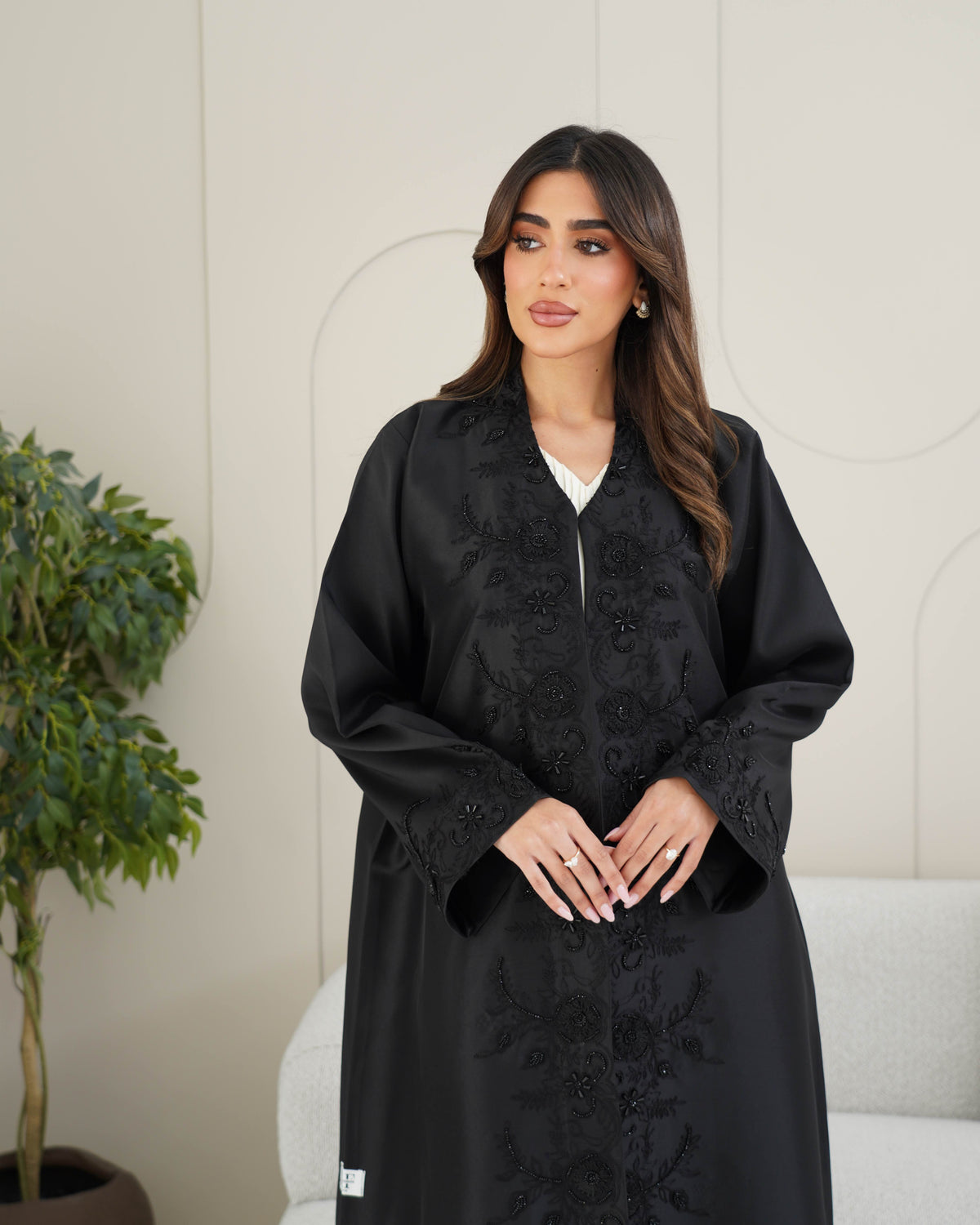 R236 Kashmiri Ari work summer Collection Abaya