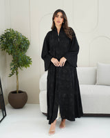 R238 Queen Black Abaya for Summer Collection