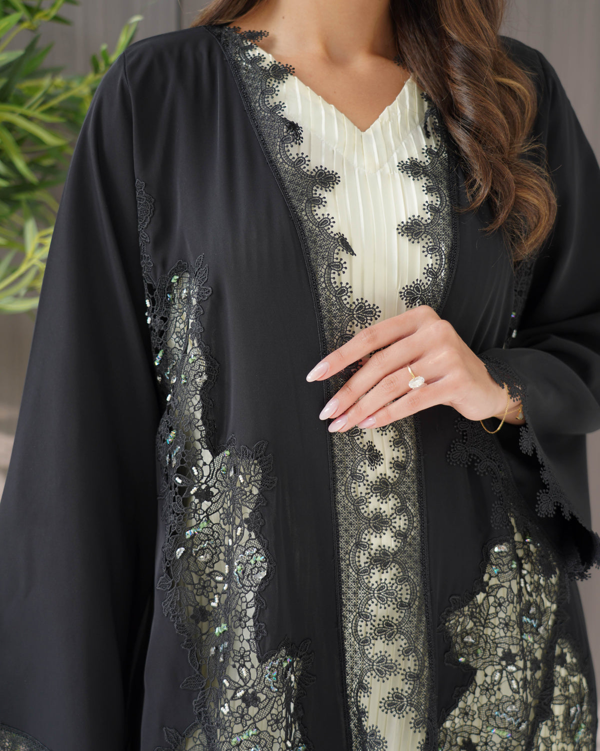 R244Classic Black Summer Abaya collection