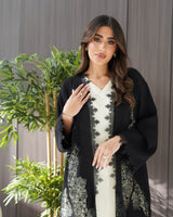 R244Classic Black Summer Abaya collection
