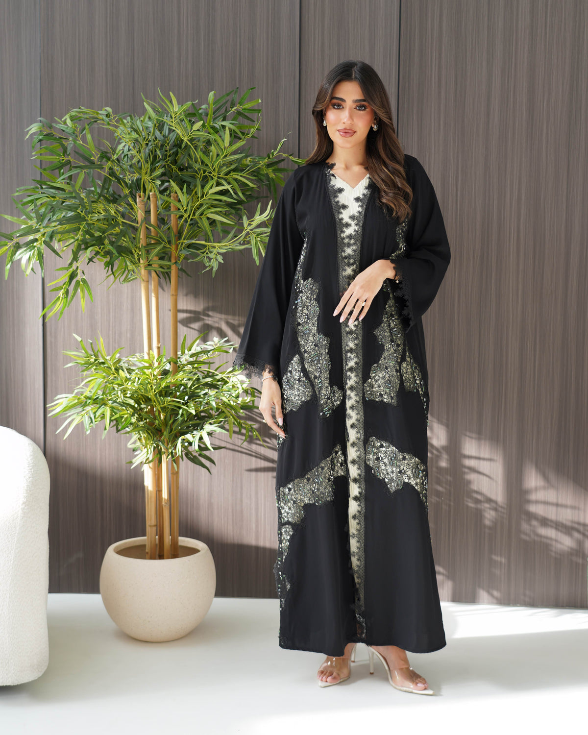 R244Classic Black Summer Abaya collection