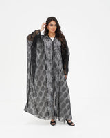 R 337 Black Dantel Abaya Abaya for Women UAE – Abaya – Rutba Fashion Abaya