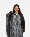 R 337 Black Dantel Abaya Abaya for Women UAE – Abaya – Rutba Fashion Abaya