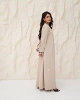 R 340 Beige Abaya Abaya for Women UAE – Abaya – Rutba Fashion Abaya