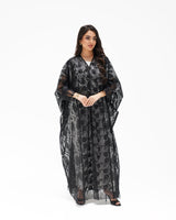 R 347 Black Dantel Abaya Abaya for Women UAE – Abaya – Rutba Fashion Abaya