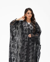 R 347 Black Dantel Abaya Abaya for Women UAE – Abaya – Rutba Fashion Abaya