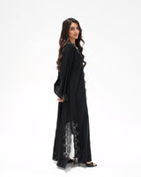 R 350 Black Embroidery Abaya Abaya for Women UAE – Abaya – Rutba Fashion Abaya