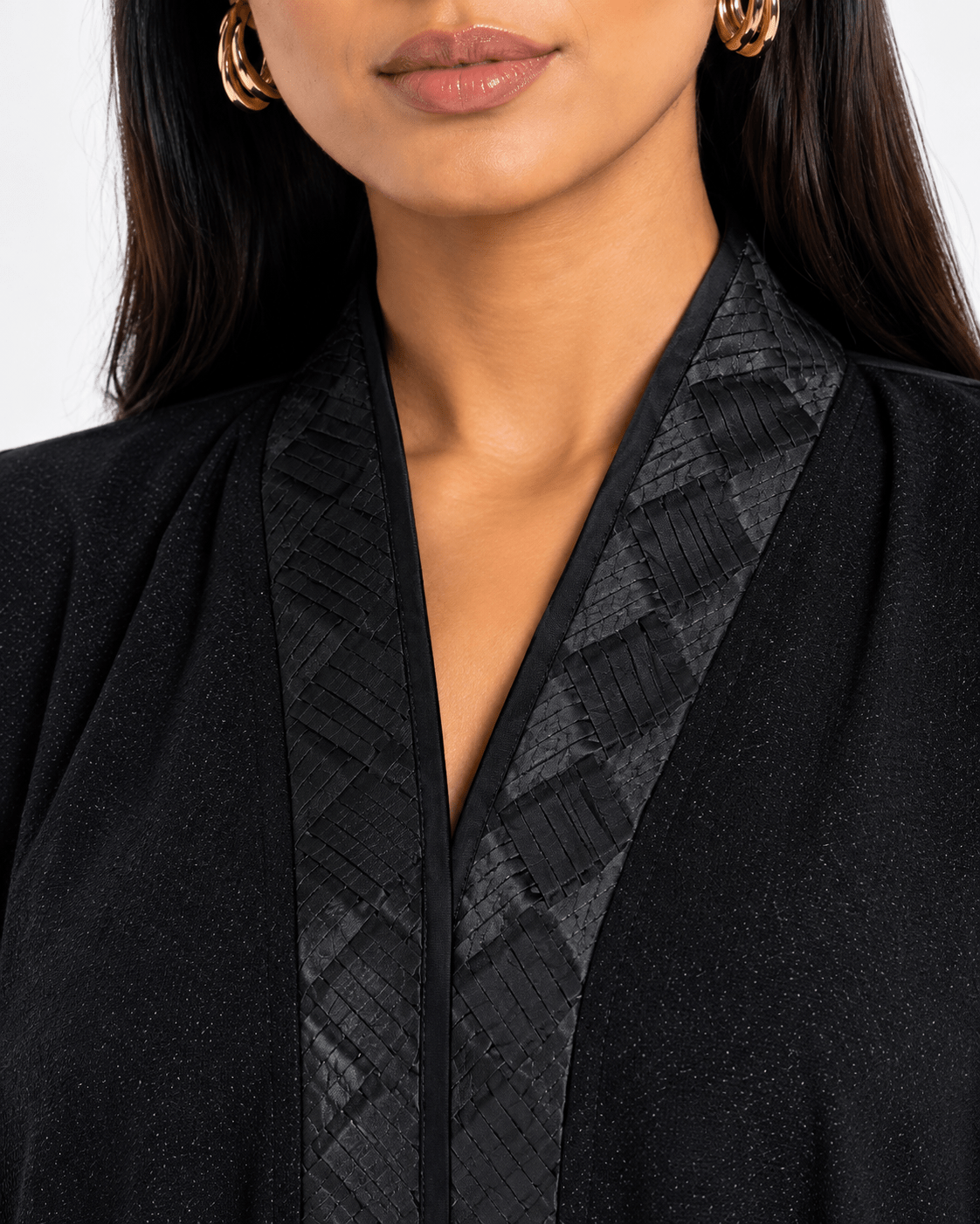 R 353 Black Crystal Abaya Abaya for Women UAE – Abaya – Rutba Fashion Abaya