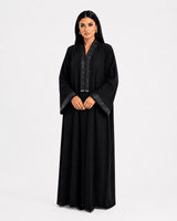 R 353 Black Crystal Abaya Abaya for Women UAE – Abaya – Rutba Fashion Abaya