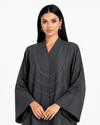 R 355 Dark Grey Embroidery Abaya Abaya for Women UAE – Abaya – Rutba Fashion Abaya
