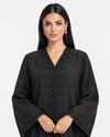 R 375 Black Embroidery Office Wear Abaya Abaya for Women UAE – Abaya – Rutba Fashion Abaya