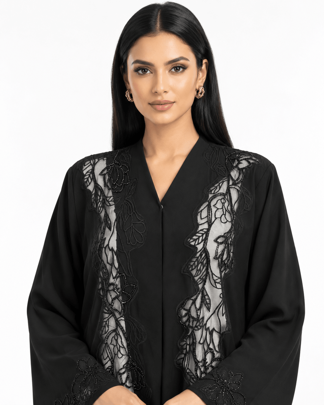 R 379 Black Elegant Office Wear Abaya Abaya for Women UAE – Abaya – Rutba Fashion Abaya
