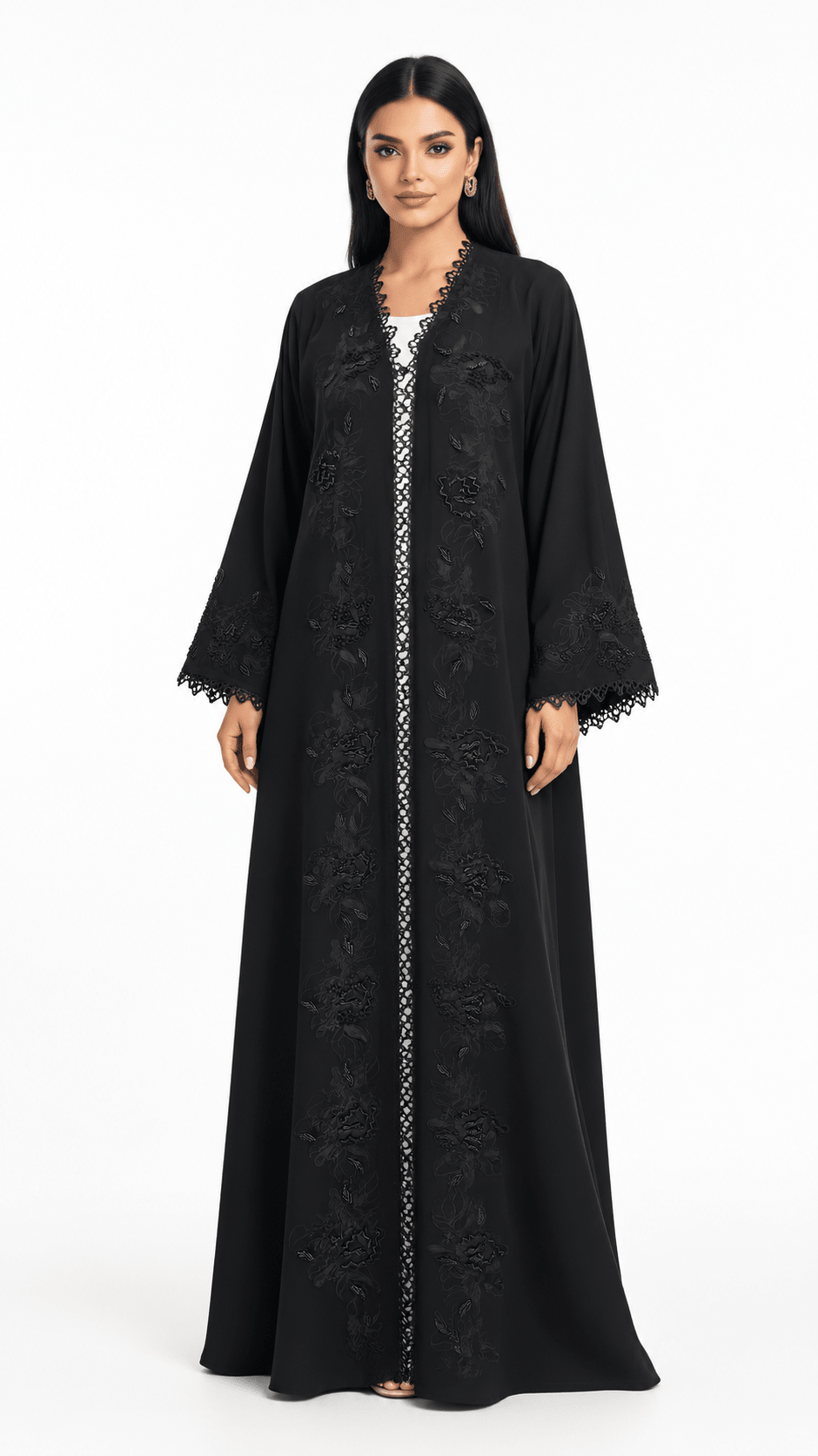R 380 Black Luxury Office Wear Abaya Abaya for Women UAE – Abaya – Rutba Fashion Abaya