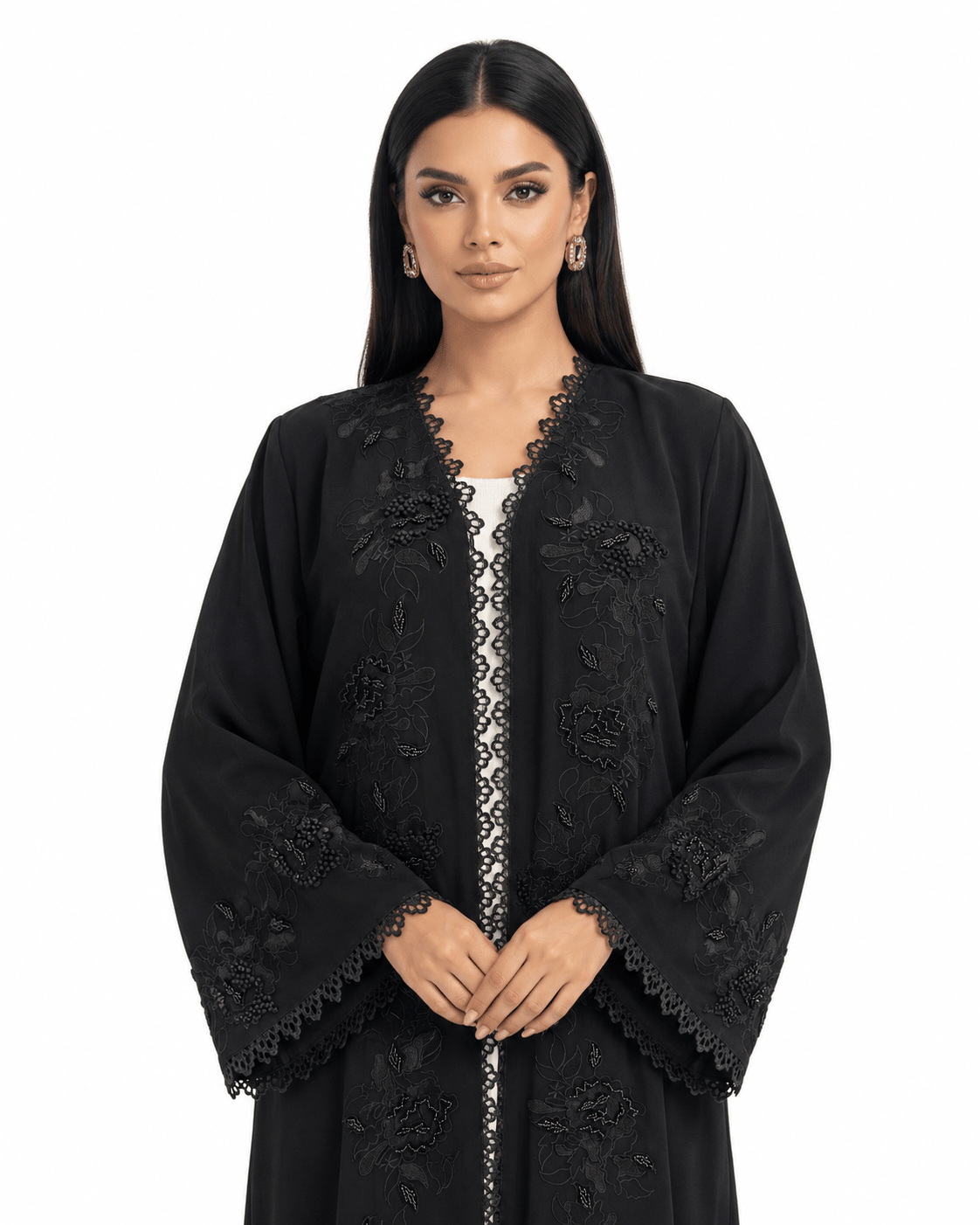 R 380 Black Luxury Office Wear Abaya Abaya for Women UAE – Abaya – Rutba Fashion Abaya
