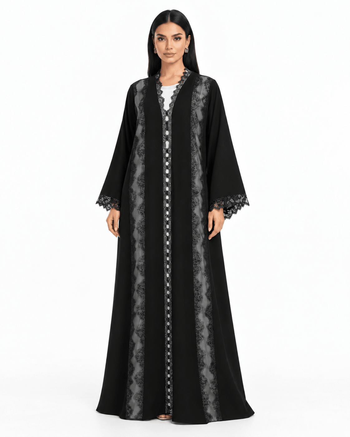 R 381 Black Premium Office Wear Abaya Abaya for Women UAE – Abaya – Rutba Fashion Abaya