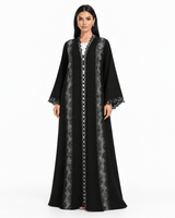 R 381 Black Premium Office Wear Abaya Abaya for Women UAE – Abaya – Rutba Fashion Abaya