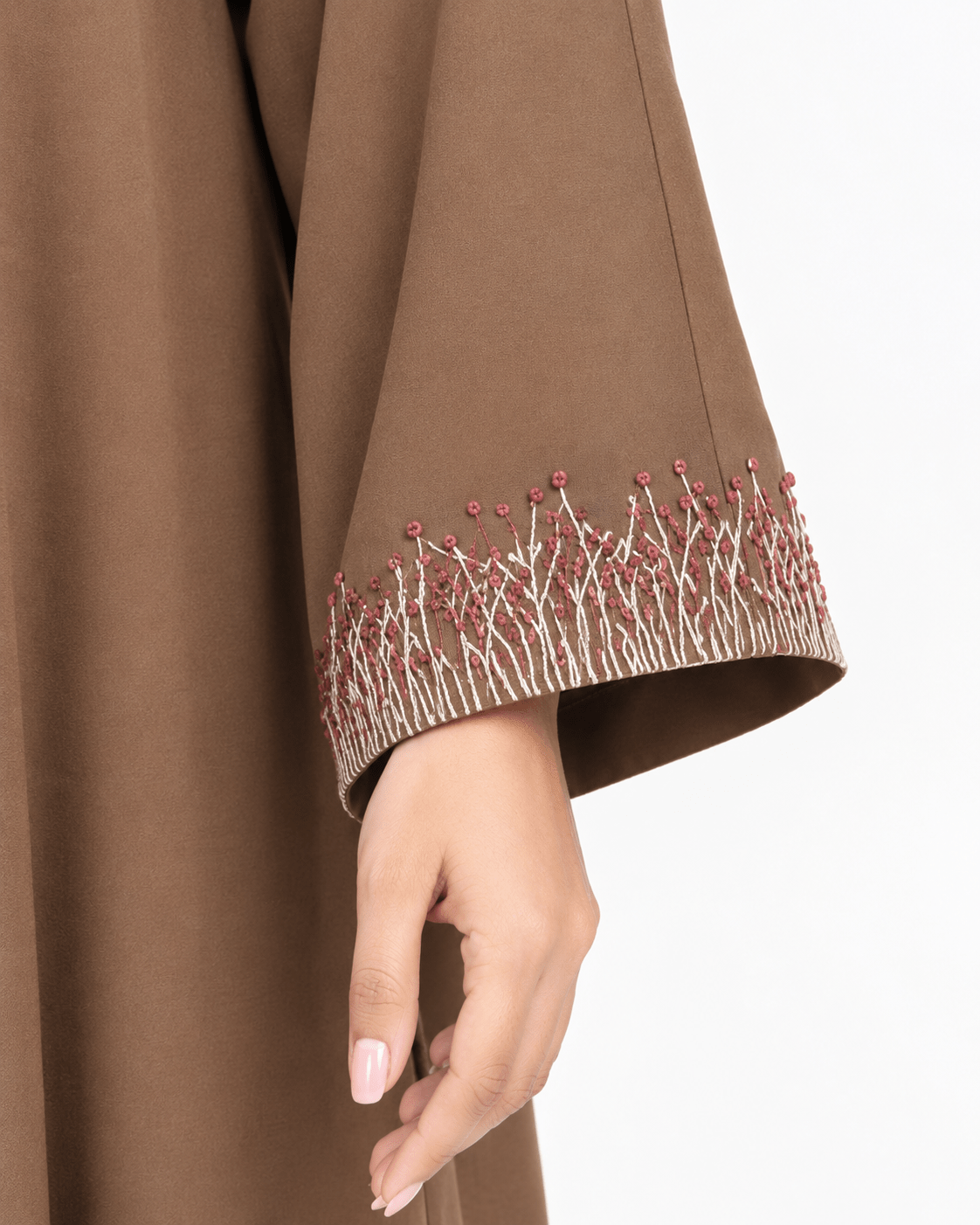R 383 Brown Elegant Office Wear Abaya Abaya for Women UAE – Abaya – Rutba Fashion Abaya