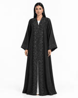 R 389 Black Luxury Occasion Abaya Abaya for Women UAE – Abaya – Rutba Fashion Abaya