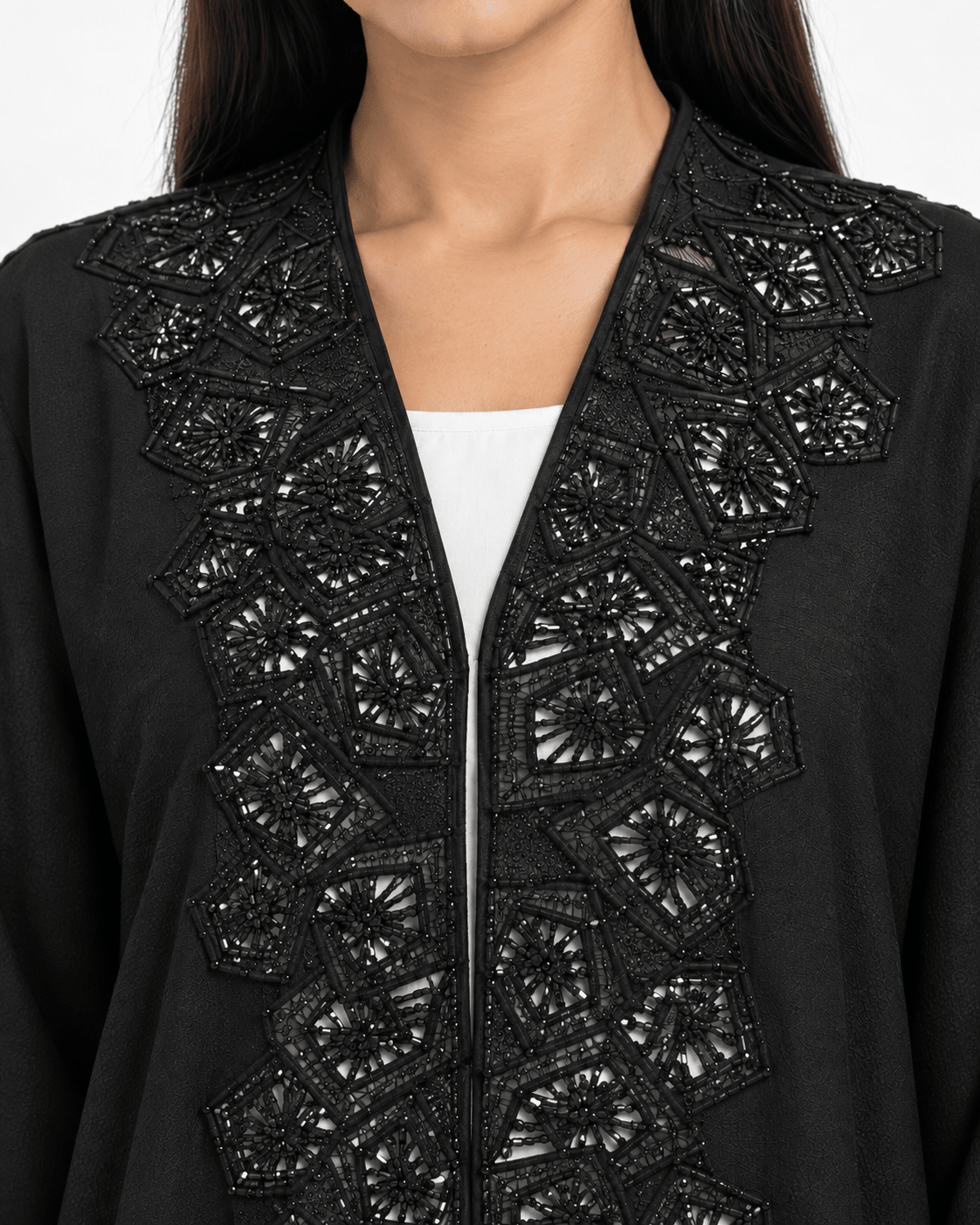 R 389 Black Luxury Occasion Abaya Abaya for Women UAE – Abaya – Rutba Fashion Abaya