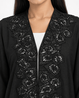 R 389 Black Luxury Occasion Abaya Abaya for Women UAE – Abaya – Rutba Fashion Abaya
