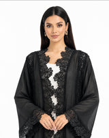 R 390 Black Elegant Evening Abaya Abaya for Women UAE – Abaya – Rutba Fashion Abaya