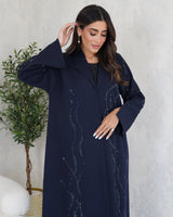 R100 Blue Abaya Set Abaya for Women UAE – Abaya – Rutba Fashion Abaya
