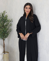 R106 Black Abaya Set Abaya for Women UAE – Abaya – Rutba Fashion Abaya