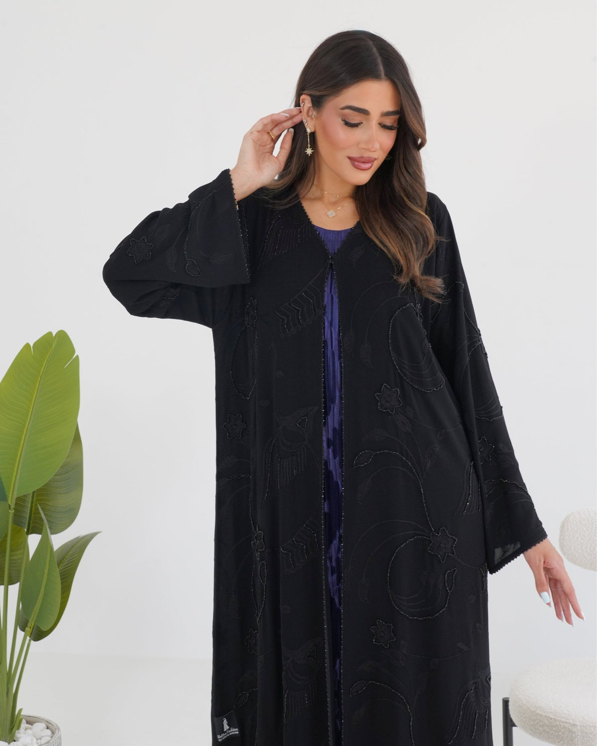 R110 Black Abaya Set Abaya for Women UAE – Abaya – Rutba Fashion Abaya