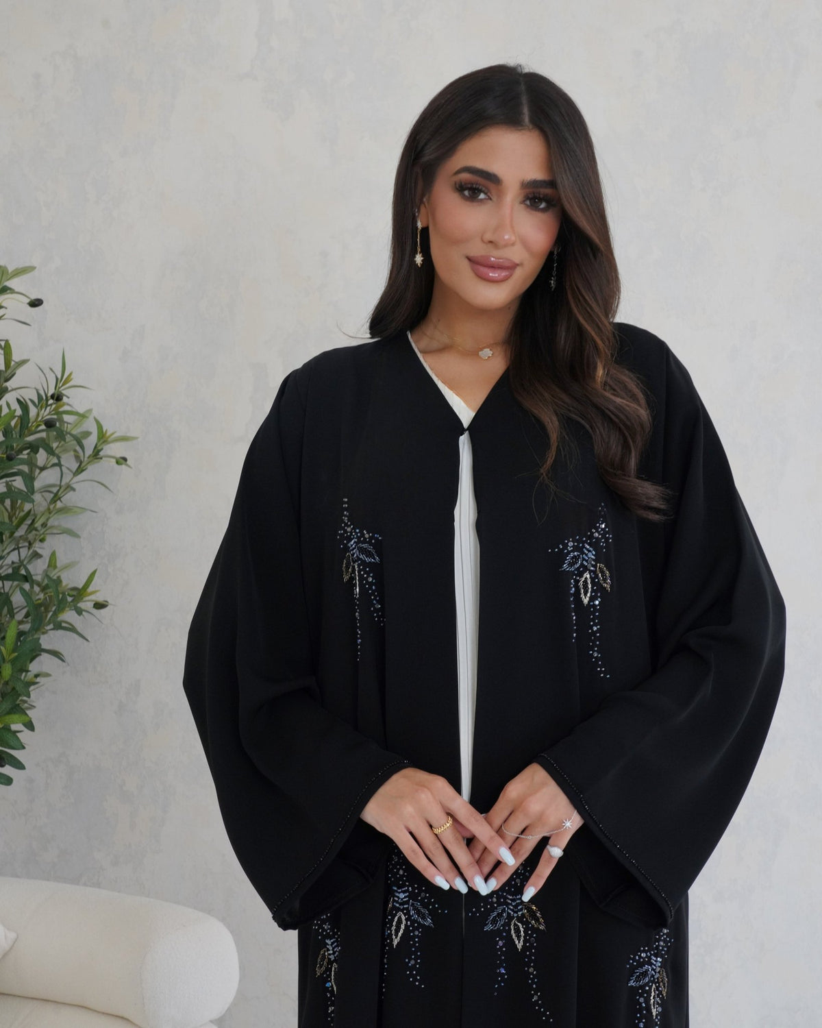R122 Black Abaya Set Abaya for Women UAE – Abaya – Rutba Fashion Abaya