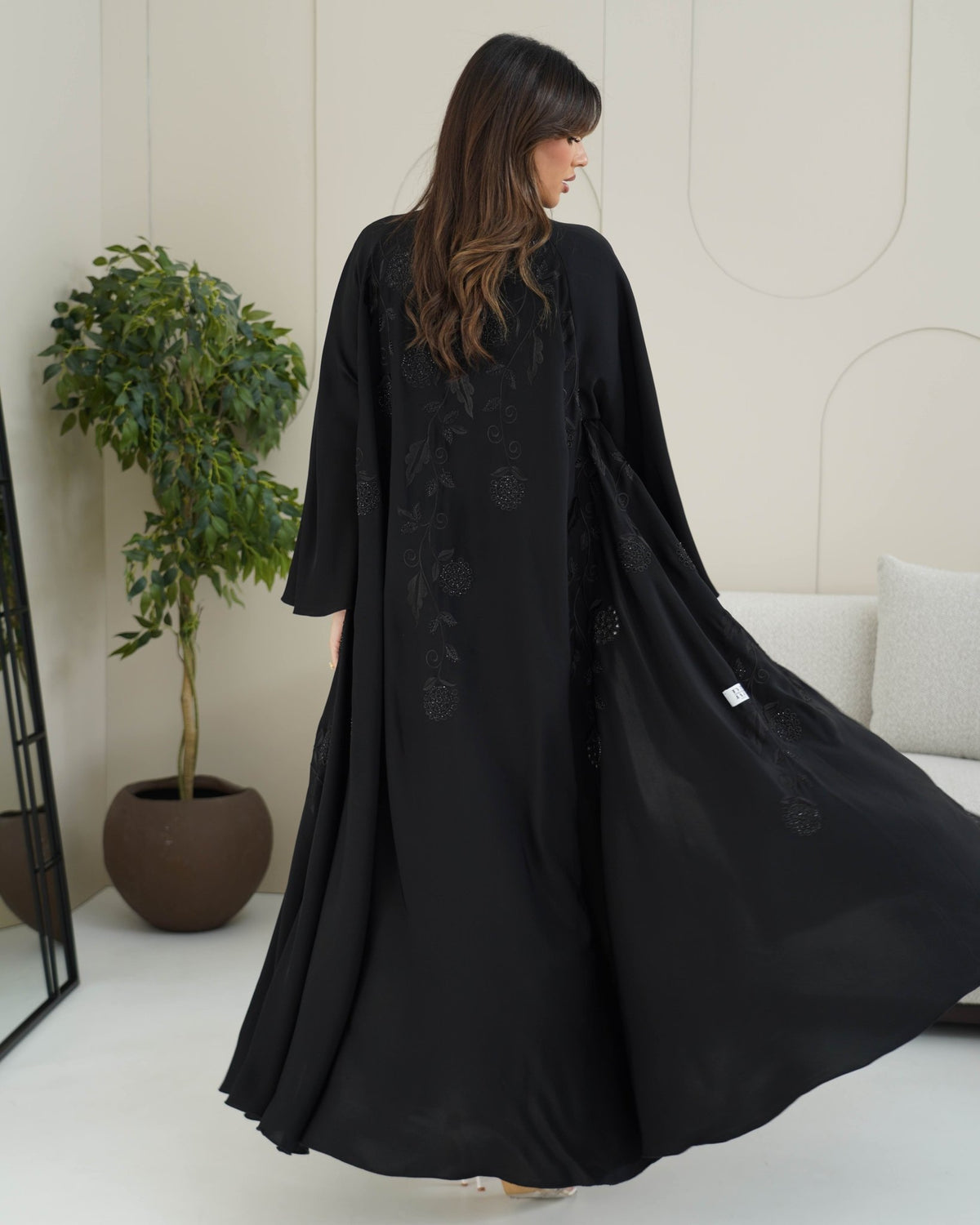 R238 Queen Black Abaya for Eid Collection Abaya for Women UAE – Abaya – Rutba Fashion Abaya