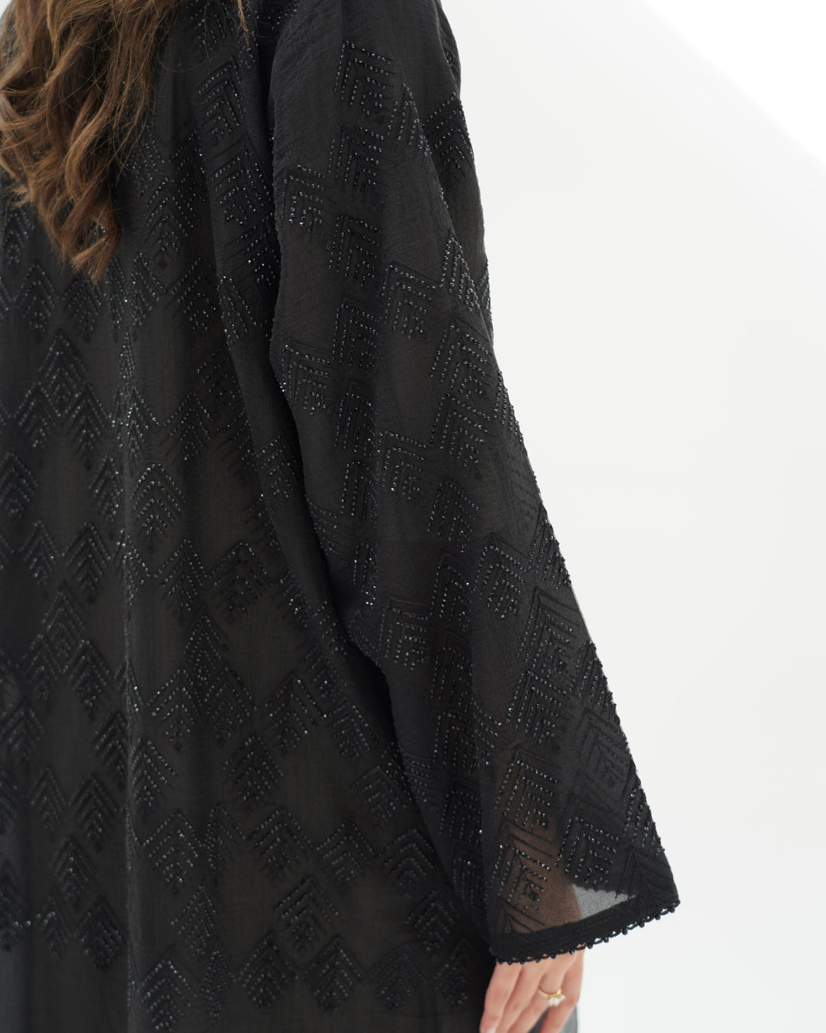 R256 Black Abaya set For Eid Collection Abaya for Women UAE – Abaya – Rutba Fashion Abaya