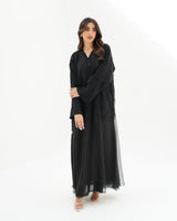 R256 Black Abaya set For Eid Collection Abaya for Women UAE – Abaya – Rutba Fashion Abaya