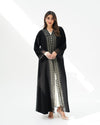 R260 Black Elegant Dantel Abaya For Eid Abaya for Women UAE – Abaya – Rutba Fashion Abaya