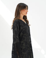 R261 Black Special Abaya for Eid Collection Abaya for Women UAE – Abaya – Rutba Fashion Abaya