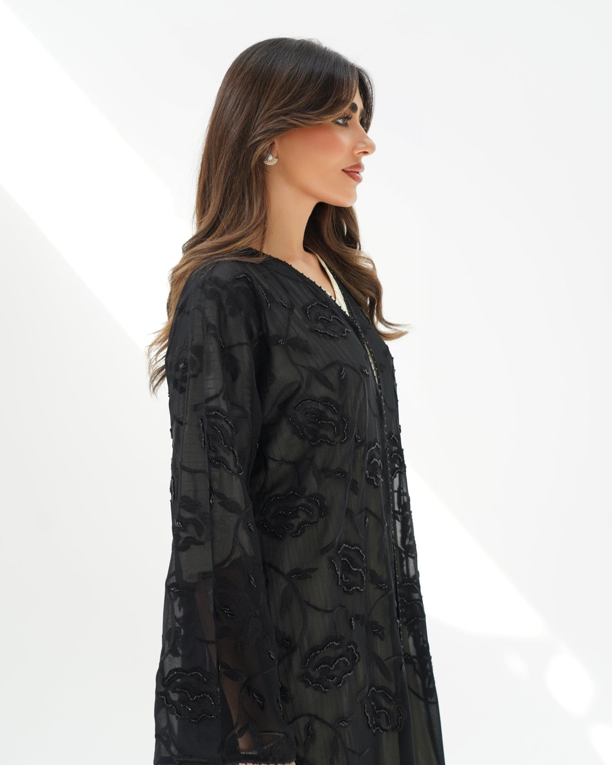 R261 Black Special Abaya for Eid Collection Abaya for Women UAE – Abaya – Rutba Fashion Abaya