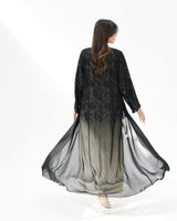R261 Black Special Abaya for Eid Collection Abaya for Women UAE – Abaya – Rutba Fashion Abaya