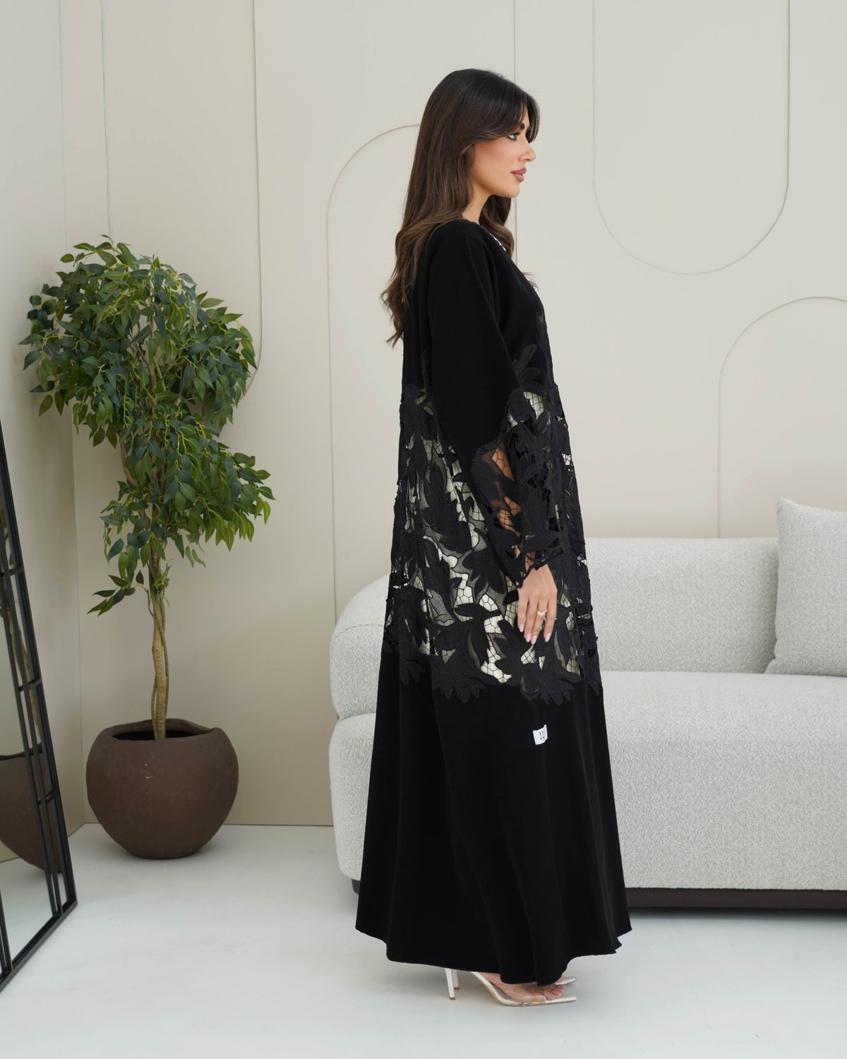 R262 party and Wedding Black Abaya Abaya for Women UAE – Abaya – Rutba Fashion Abaya