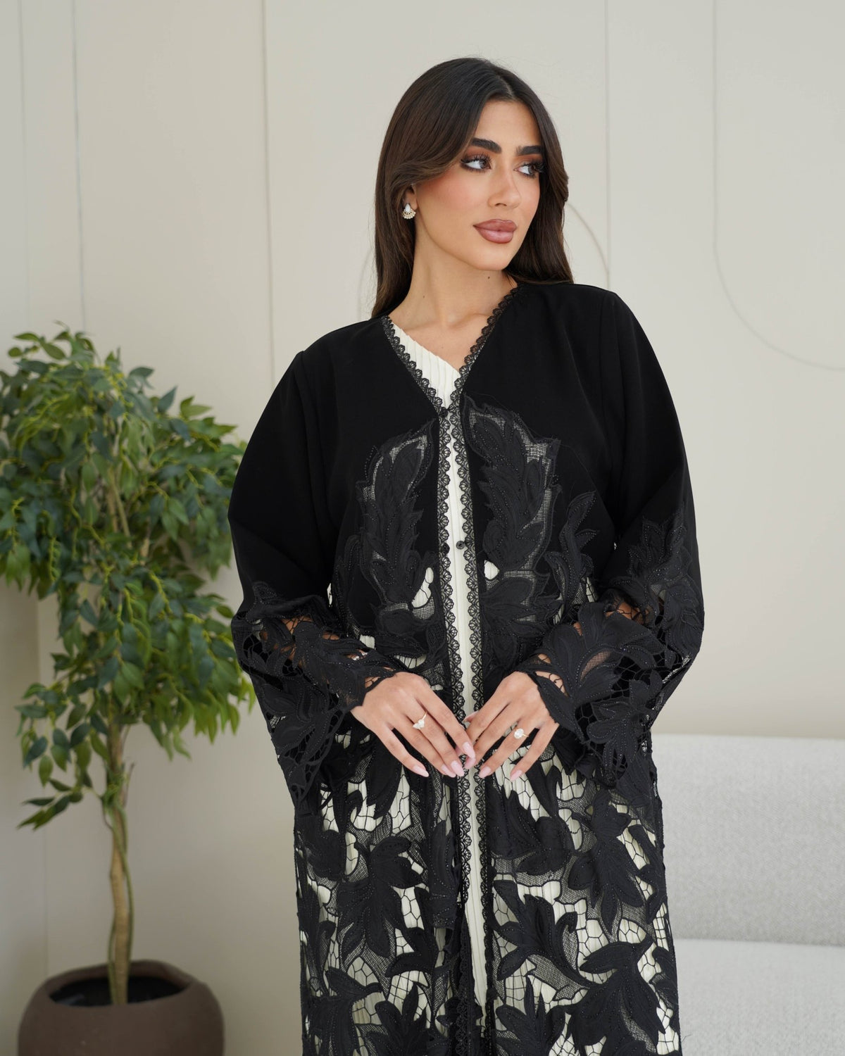 R262 party and Wedding Black Abaya Abaya for Women UAE – Abaya – Rutba Fashion Abaya