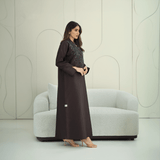 R263 Queen Model Bridal Abaya Abaya for Women UAE – Abaya – Rutba Fashion Abaya