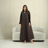 R263 Queen Model Bridal Abaya Abaya for Women UAE – Abaya – Rutba Fashion Abaya