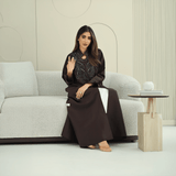 R263 Queen Model Bridal Abaya Abaya for Women UAE – Abaya – Rutba Fashion Abaya