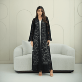 R266 3D Rose Flower Abaya Abaya for Women UAE – Abaya – Rutba Fashion Abaya