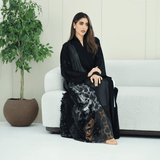R270 5D Flower & Bead Work Elegant Abaya Abaya for Women UAE – Abaya – Rutba Fashion Abaya