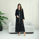 R271 Handmade Floral & Tilla Lace Luxury Abaya Abaya for Women UAE – Abaya – Rutba Fashion Abaya